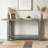 62.9" Modern Minimalist Console Table, Solid Wood Entryway Sofa Table-1041995063