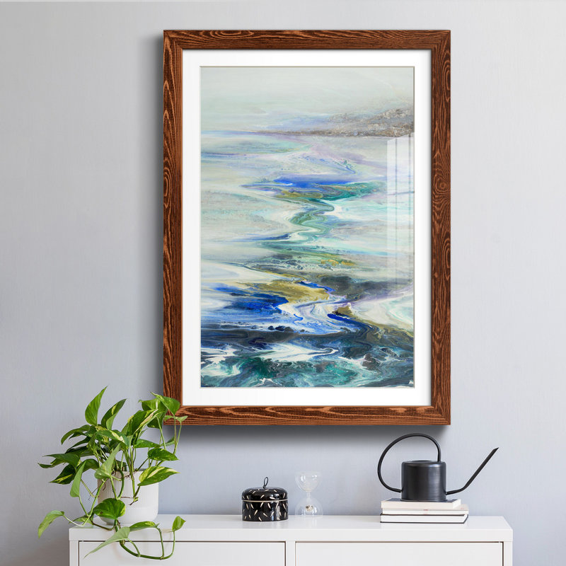 «Slow Melt», impression sur papier encadré, H 37,5 po x l 27,5 po x P 1,5 po, Papier érable