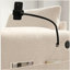 Canapé simple de 38 po avec repose-pieds de rangement, support de téléphone réglable, chargeur USB et accoudoirs en forme d'oreiller, chaise longue à siège large-163841120