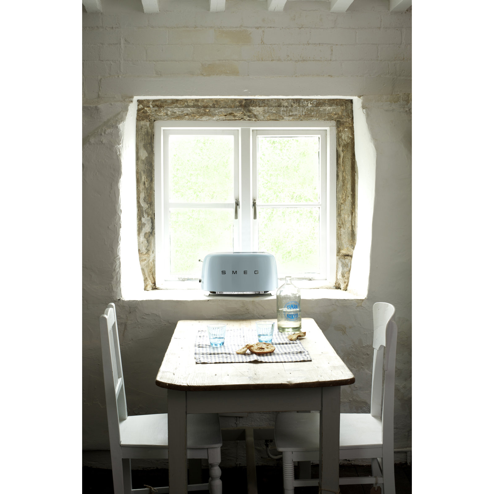 SMEG 50s Style 4-Slice Toaster, Pastel Blue