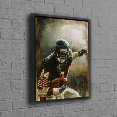 Art sur toile en coton Walter Payton