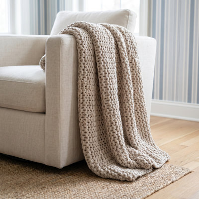 Finn Chunky Knit Throw Blanket