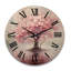 Horloge murale surdimensionnée en bois rose-2125271263