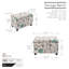 Banc de rangement rembourré en tissu Bacca-733195068