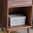 Simple black walnut bookcase