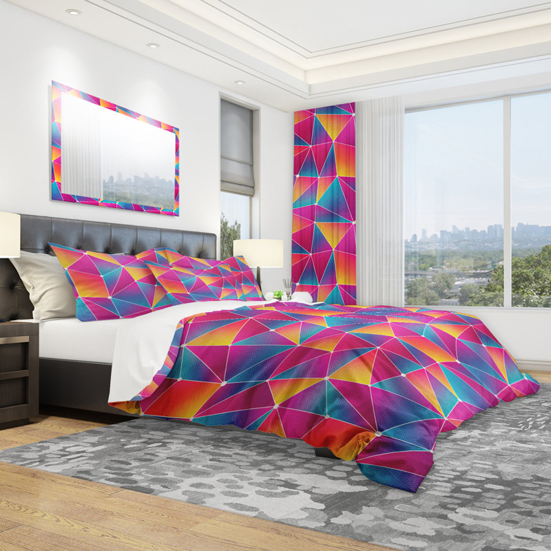 Ensemble de housse de couette moderne, Housse de couette très grand + 2 taies décoratives