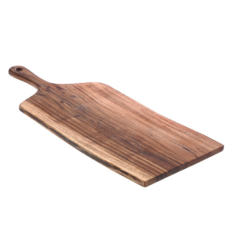 Planche de service en bois d'acacia avec bordure en bois d'acacia