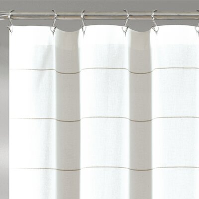 Gracie Oaks Wainscott Cotton Striped Shower Curtain & Reviews | Wayfair