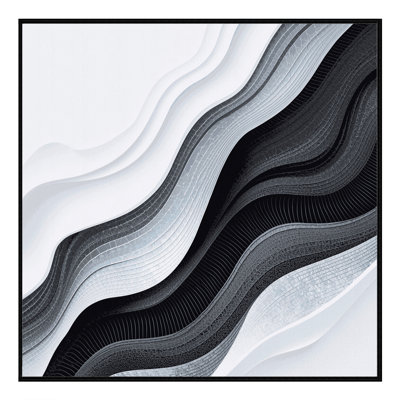 Tapis dégradé bleu élégant et lavable à la machine Paulett