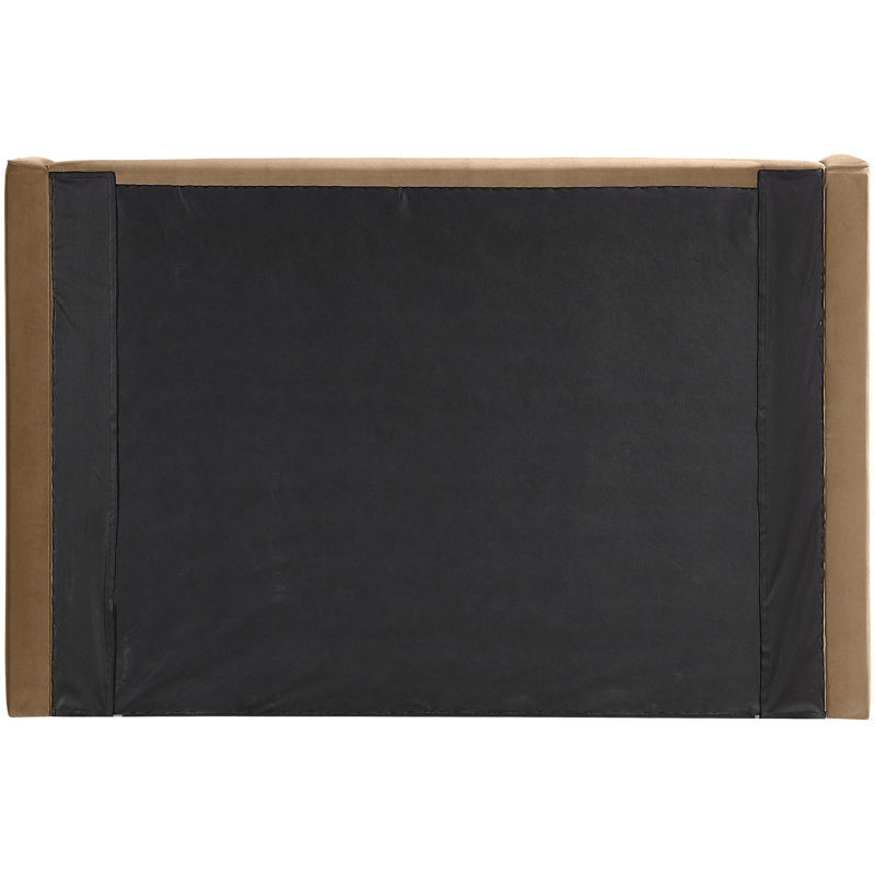 Lit tapissier Kendall Wanaque, Velours beige, Double