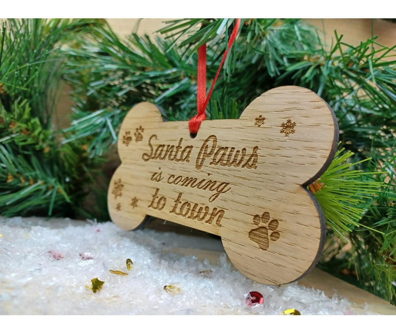 24cm Handmade Wood Hanging Figurine Ornament
