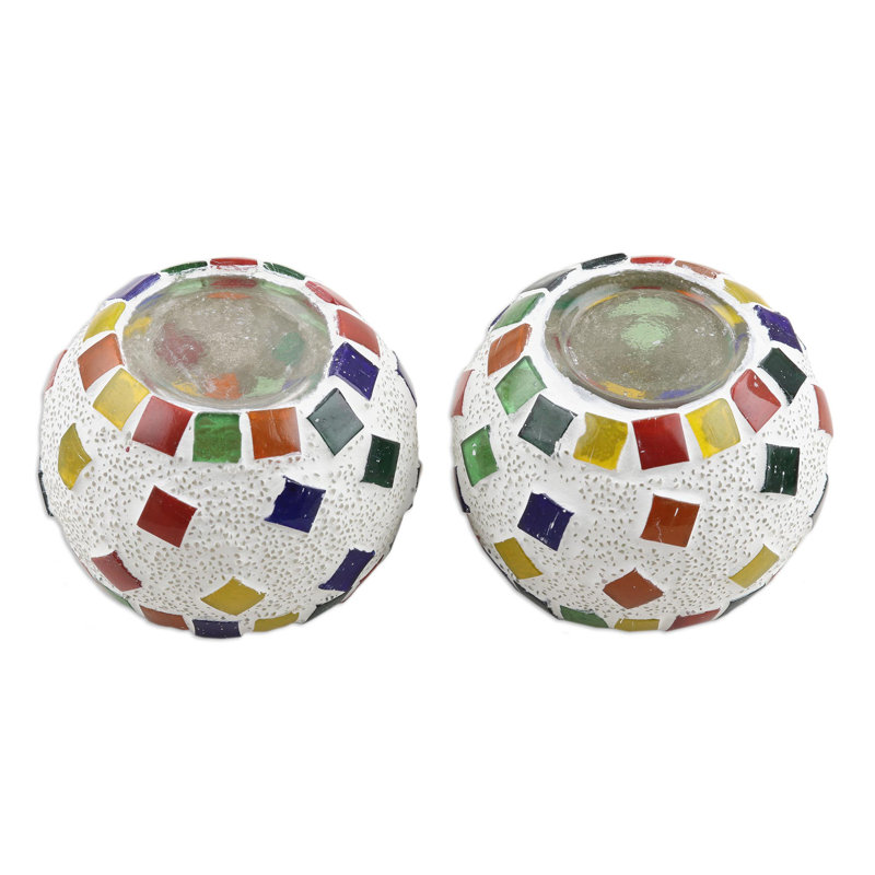 2.6'' H Glass Tabletop Tealight Holder