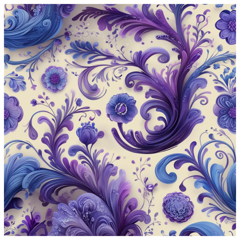 Purple Florals Comforter, Twin Extra Long