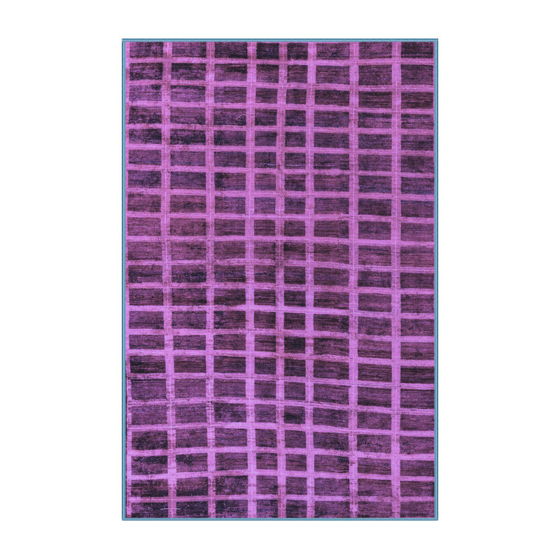Tapis oriental en laine et polyester tissé à la machine Mandil, Rectangle 6 pi x 9 pi