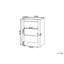 45cm W Manufactured Wood Bedside Table