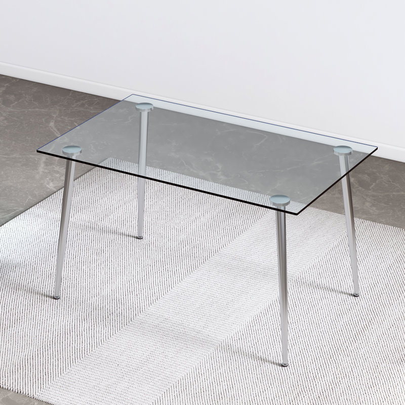 Table rectangulaire en verre Modern Modern