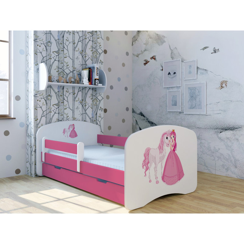 Kids with Drawers, 80 x 160 cm, Raspberry