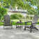 HIPS Folding Adirondack Chair Weather Resistant