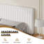 Tête de lit et pied de lit en velours avec revêtement matelassé-2075244561-2075244574