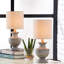 Ensemble de lampe de table 12,25 po gris vieilli