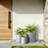 16 in. Large Concrete Gray(Upgraded Interior) Cement Tall Round Planter / Pot Cylindrical Planter with Drainage Hole-75778887-75778880