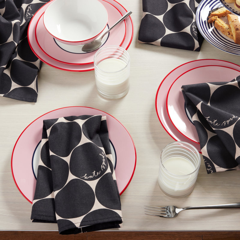 Loop And Dot 100% Cotton Square, Onyx Black/Gray