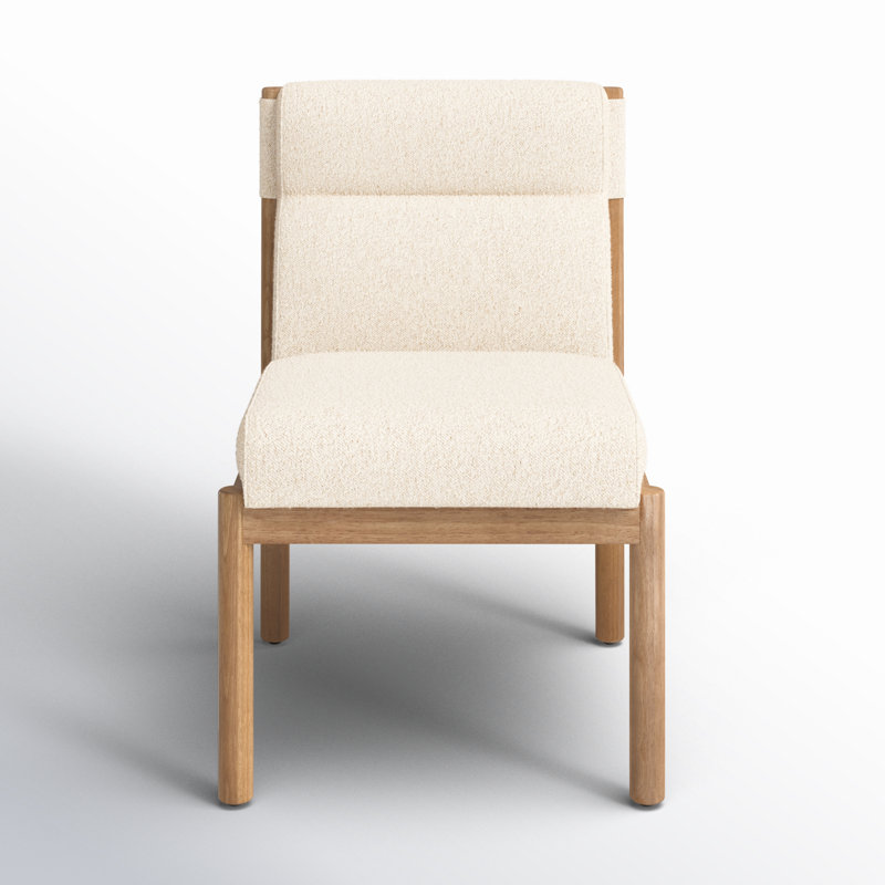 Arbella 20'' H Upholstered Side Chair, Ivory Polyester Blend