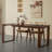 Bronw Rectangle Solid Wood Dining Tables-108896249
