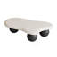 Table basse de 47 pouces en forme de nuage avec 3 pieds sphériques pour le salon, pieds blancs et pieds noirs-487231905-487231959