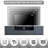 Gray Entertainment Center With Wall Unit Tv Stand, End Table And 3-Tier Glass Display Case With Drawers For Living Room, Modern Wood Media Console Set Of 3 With Storage Up To 75" Tvs-1483939895