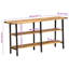 Solid Wood Top Console Table-1980550218