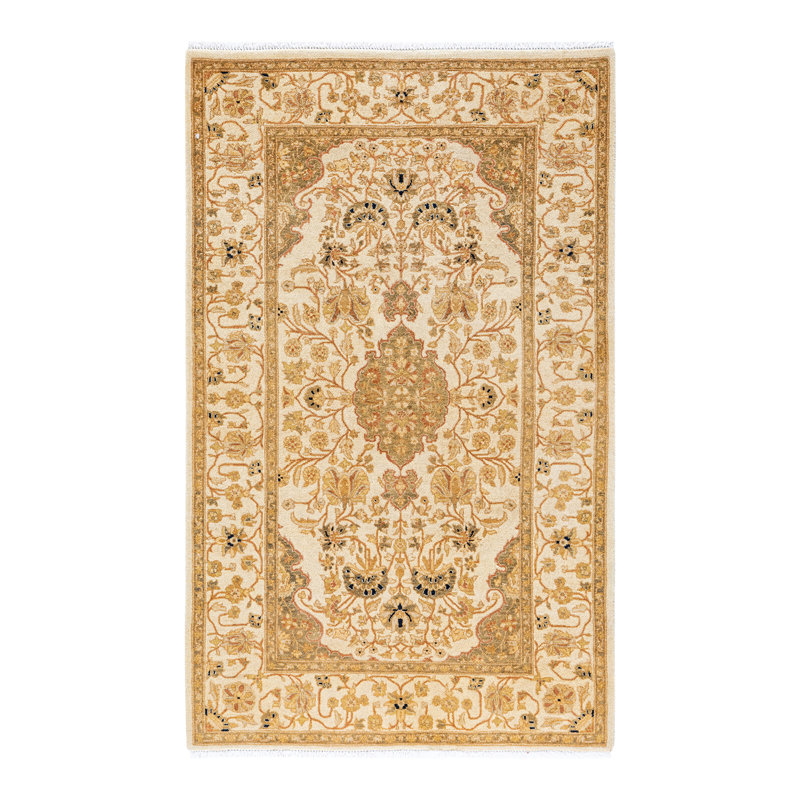 Classic One-of-a-Kind 3'2" X 5'1" Hand Knotted Area Rug