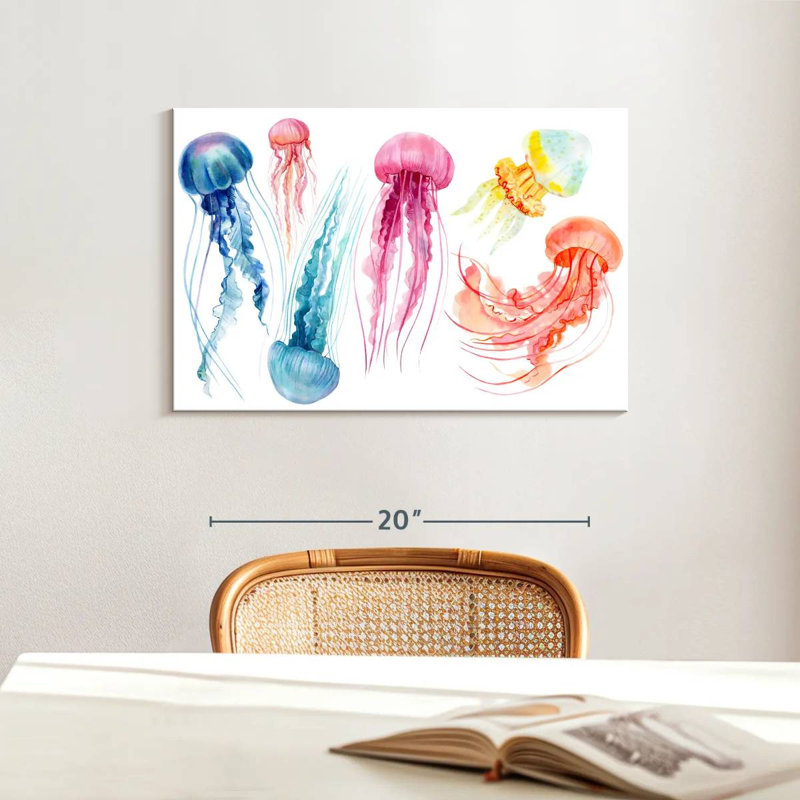 Brampt Dreamy Jellyfish, 16" H x 24" W