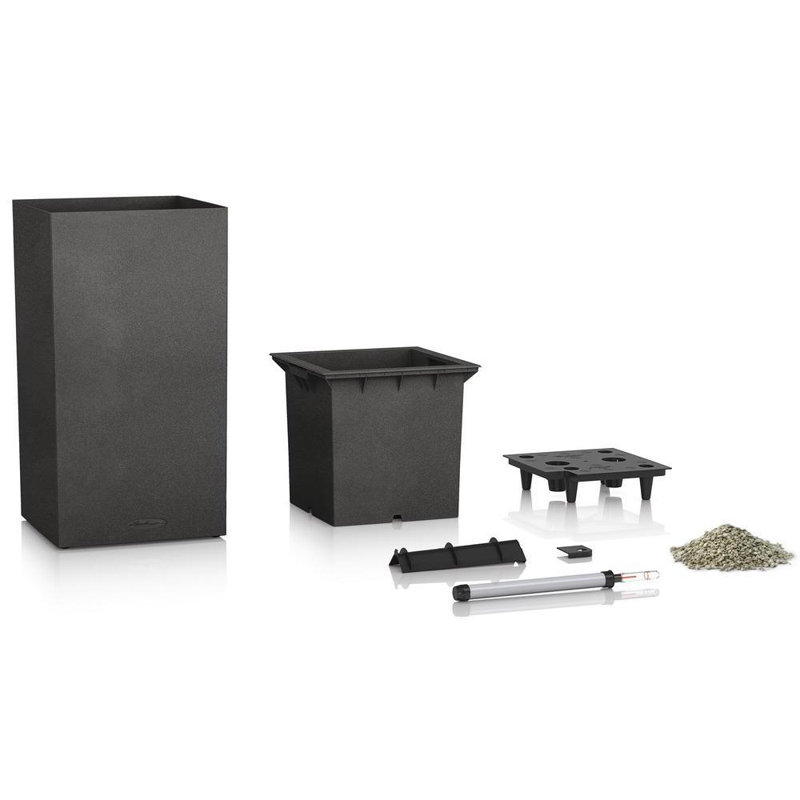 Canto Planter Box, 56cm H x 30cm W x 30cm D, Graphite Black