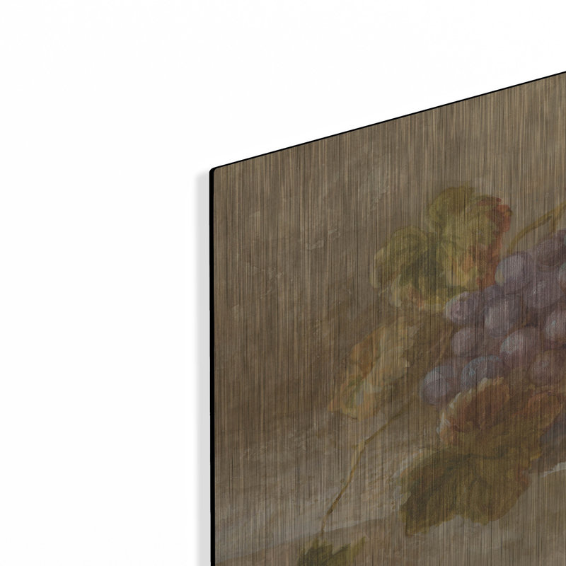 Winston Porter «Bordeaux Grapes» par Danhui Nai, art mural en métal, H 16 po x l 16 po