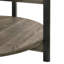 Table de bout ronde avec pieds en métal et tablette inférieure ouverte-2007567515
