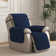 Quilted Reversible Box Cushion Recliner Slipcover