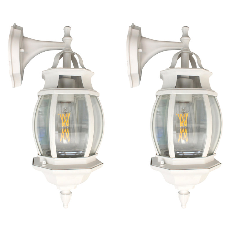 Bostock 17" Aluminum Outdoor Porch Garden Light 1-Light Waterproof, White