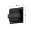Applique murale à DEL en aluminium noir mat 2 lumières Atanasie-1507715378