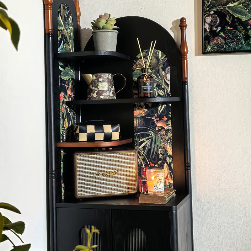 French style bookcase, Black