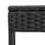  Ensemble de chaises longues de patio noir, bleu-690919992-690919997