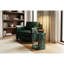 Table basse en marbre naturel, prisme hexagonal, finition polie brillante pour un style sophistiqué, 40 cm x 32 cm, luxueuse