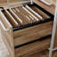 Bureau avec broche rustique, finition brune