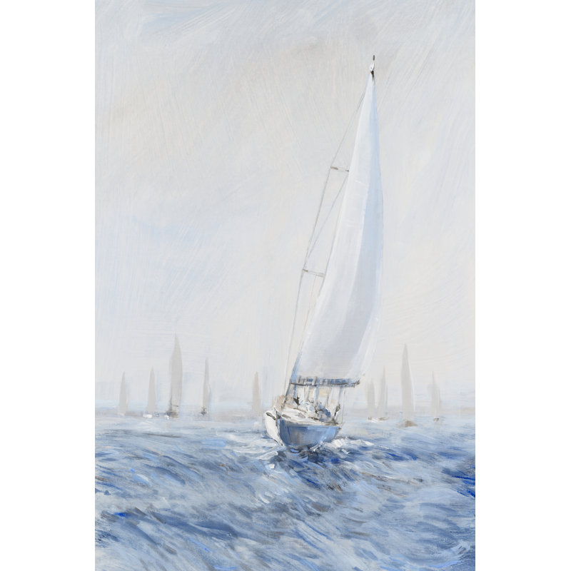 Sailing Upwind I by Tim OToole - Wrapped Canvas Painting, 46cm H x 30cm W x 3.8cm D