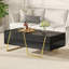 Table basse rectangulaire haute brillance