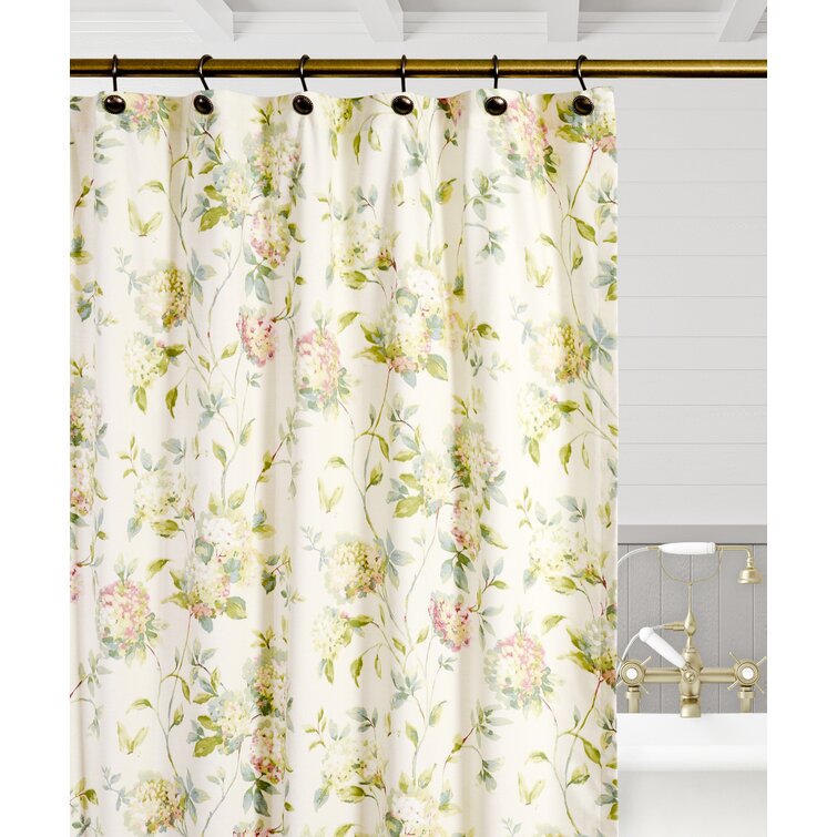 Breezy Floral Pink Shower Curtain