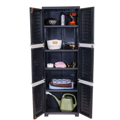 Lockable Storage Cabinet with 4 Adjustable Shelves - 71 in (1.8 m)
