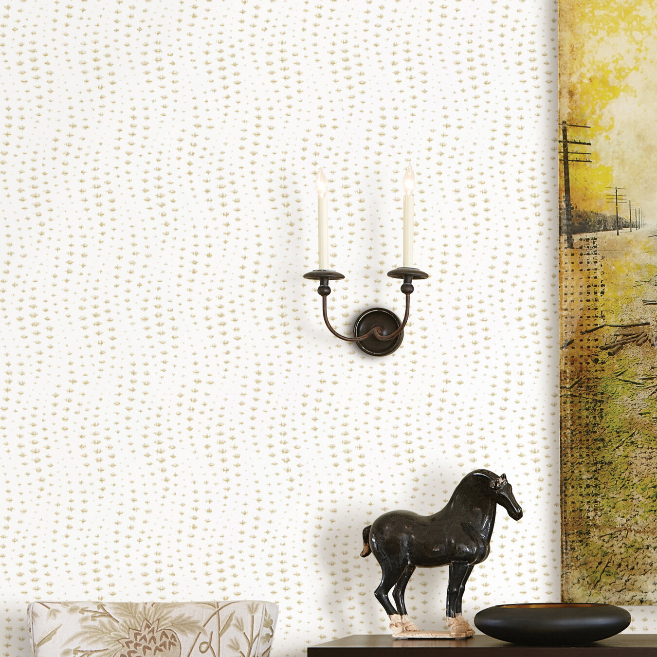 A-Street Prints Scandi Flora Citrine Wallpaper | DecoratorsBest