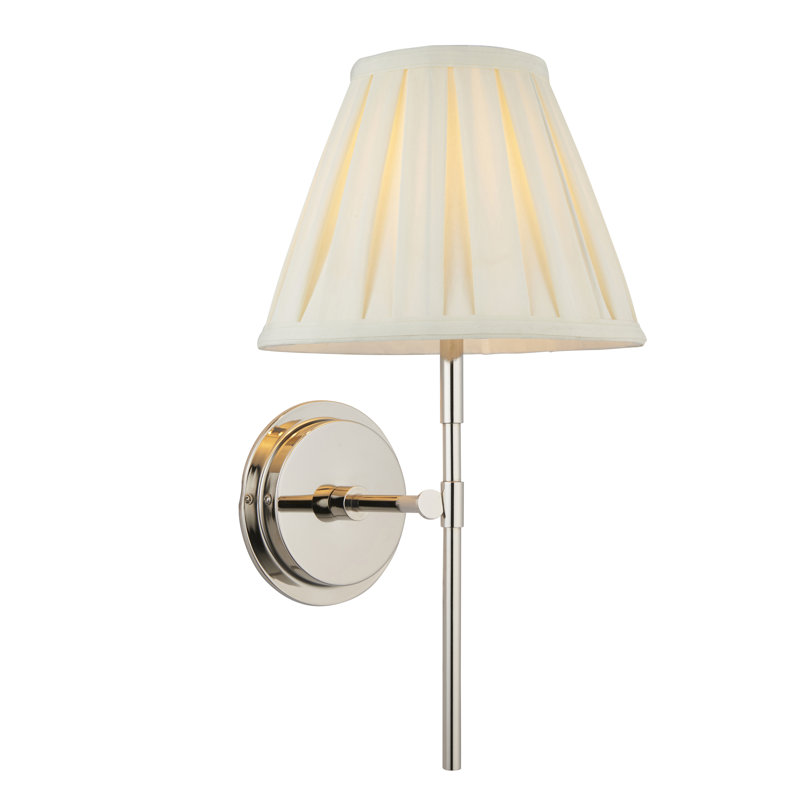 Eyal Armed Sconce, Bright Nickel
