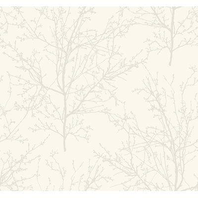 Papier peint non collé Seabrook Designs Onyx Piety Winter Branches